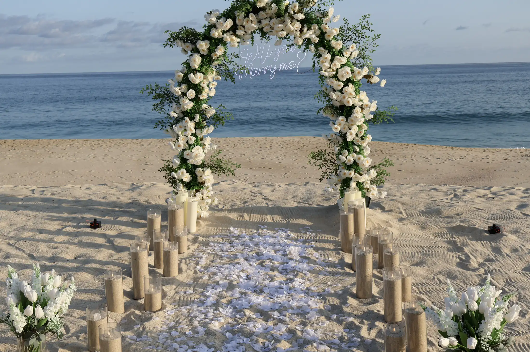 Decorated White Arch